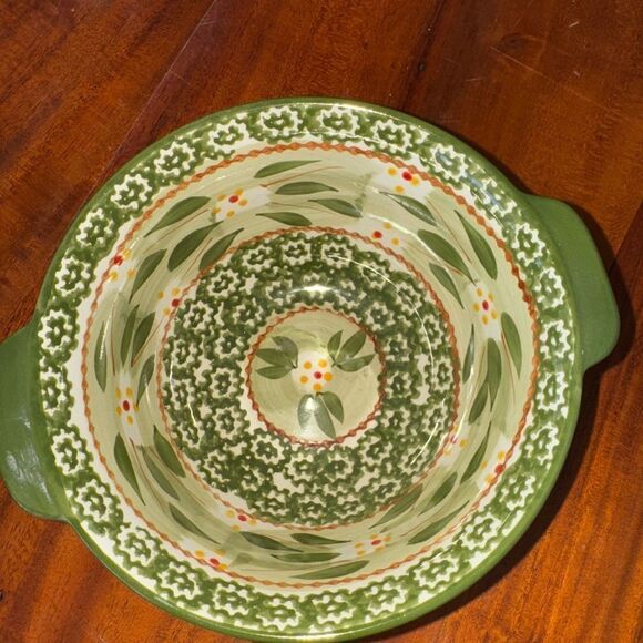 Temp-Tations Ovenware Old World Green 1 Qt & 1.5 Qt mixing bowls - Picture 7 of 7